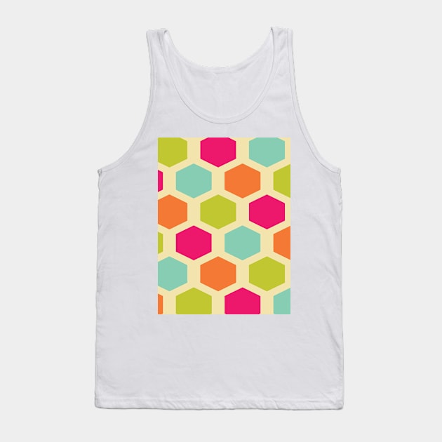 VINTAGE HEXAGON Pop Art Tank Top by BruceALMIGHTY Baker